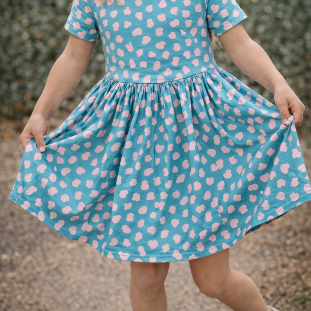 Mila & Rose Short Sleeve Twirly Dress